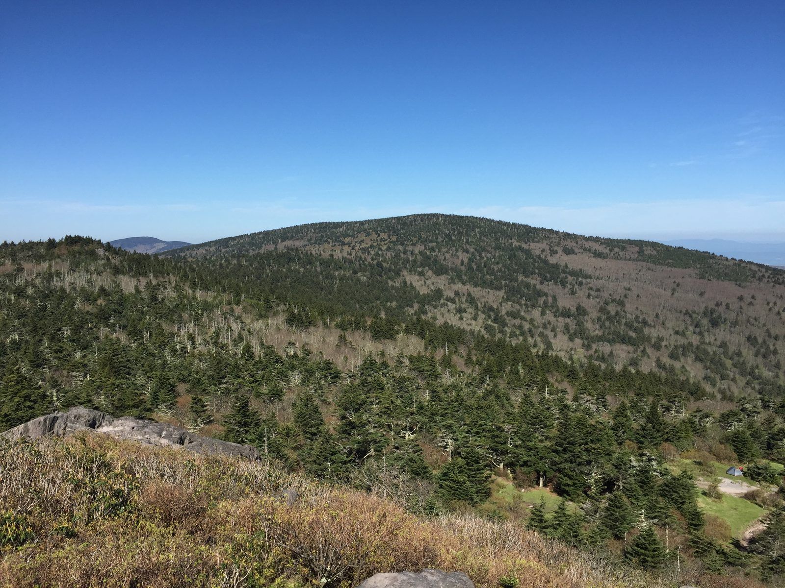 View toward Mount Rogers from Pine Mountain in Grayson County
